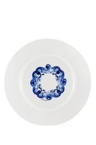 Blu Mediterraneo Fiore Foglie Dessert Plates, Set of 2